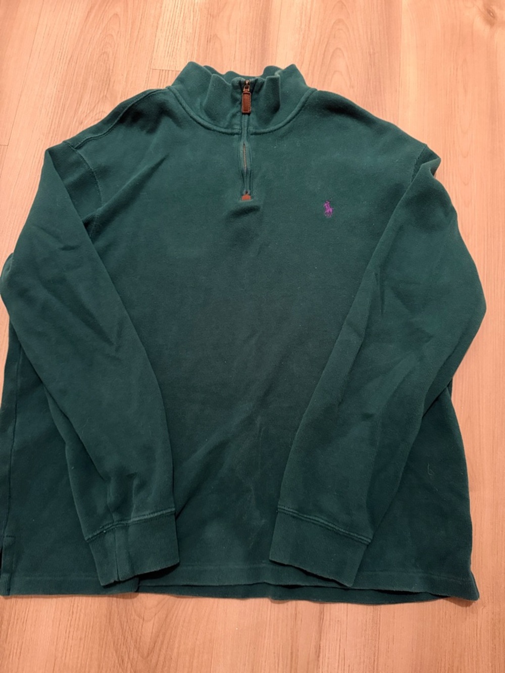 Ralph Lauren Forest Green Half-Zip Pullover Sweater